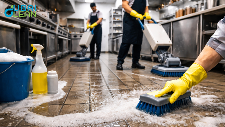 Eliminate Stubborn Grease & Debris for Sparkling Restaurant Floors